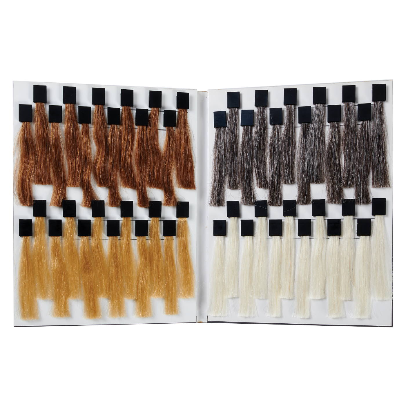 100% Human Hair Color Testing Swatch Book, 48 pc.