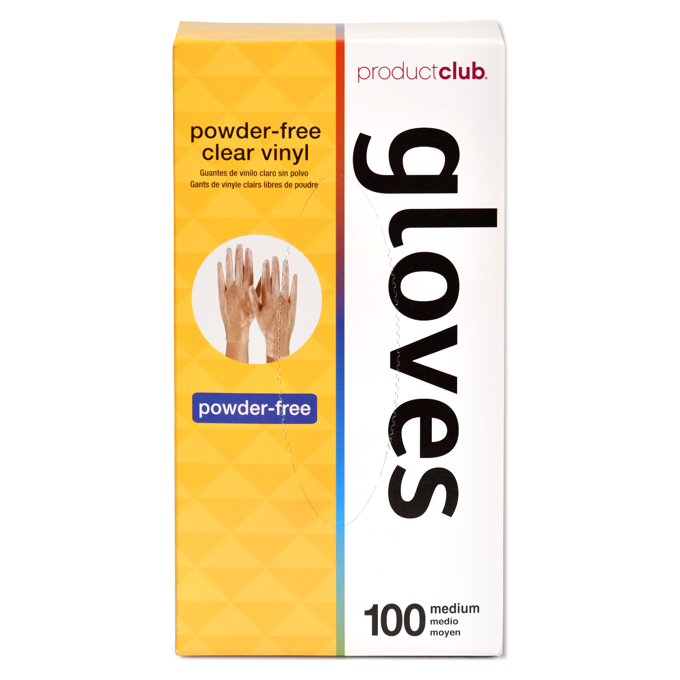 PCVPF-100M Powder Free Vinyl Colorist Gloves Medium