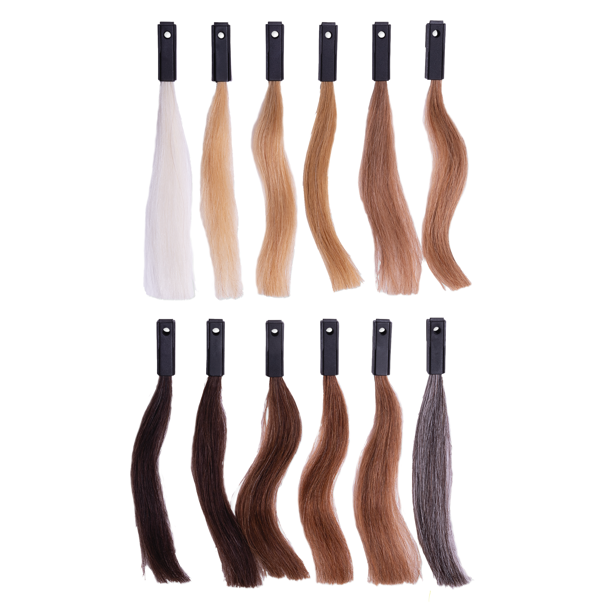100% Human Hair Testing Kit - 12 shades