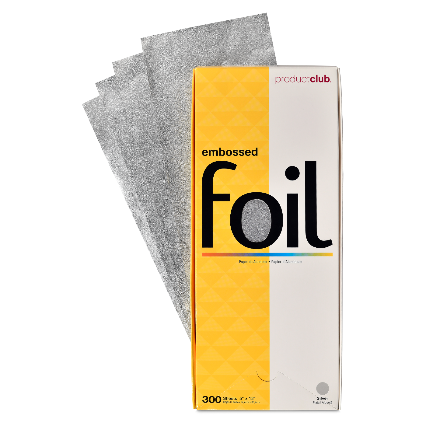 EF12-SL Product Club Precut Silver Embossed Hair Foilyage 12" Foil
