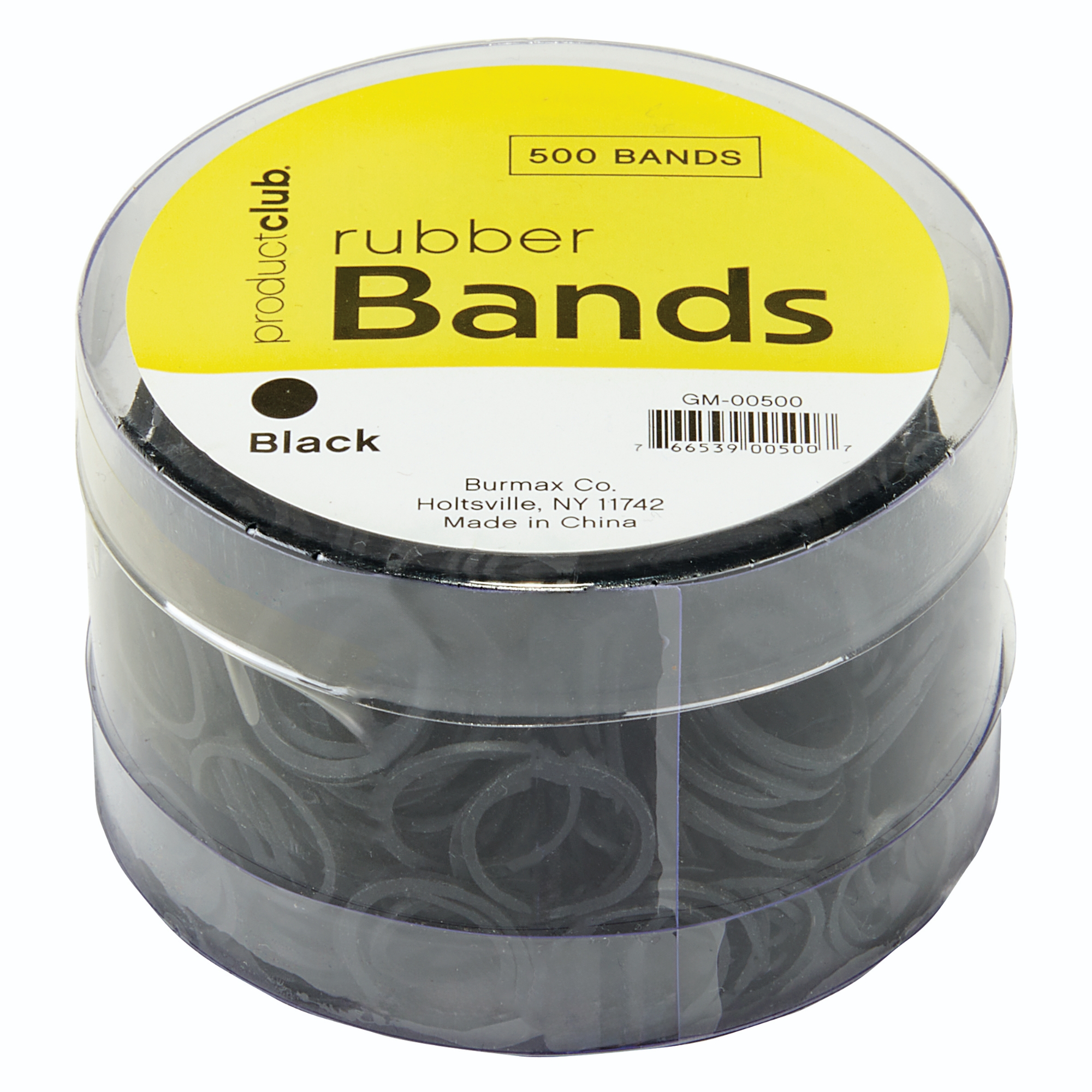 Black Rubber Bands - 500/pk