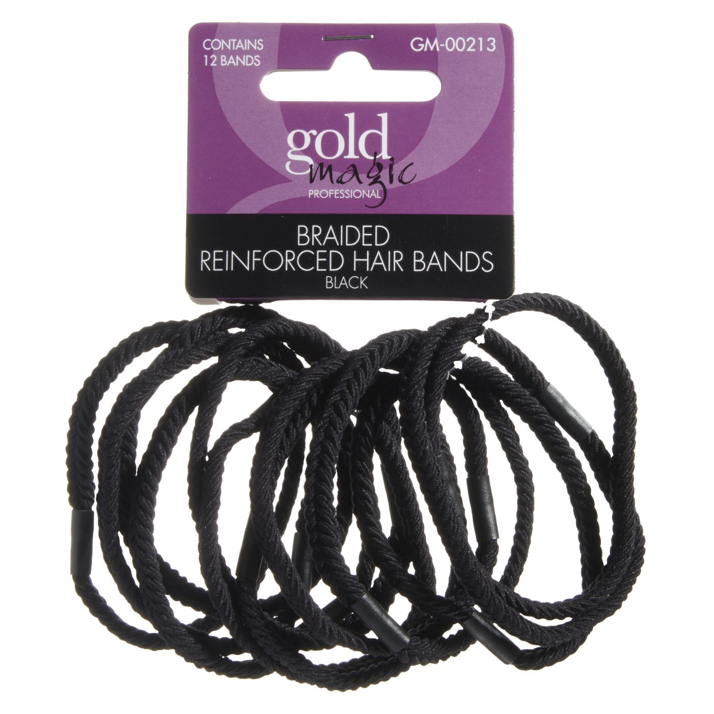 Reinforced Hair Bands - Braided, 12 pk.