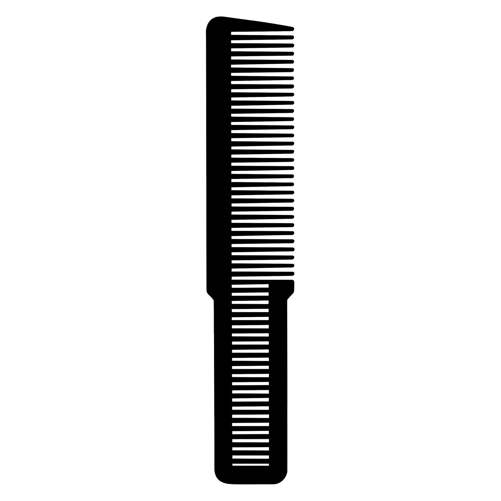 Large Clipper Styling Comb - Black