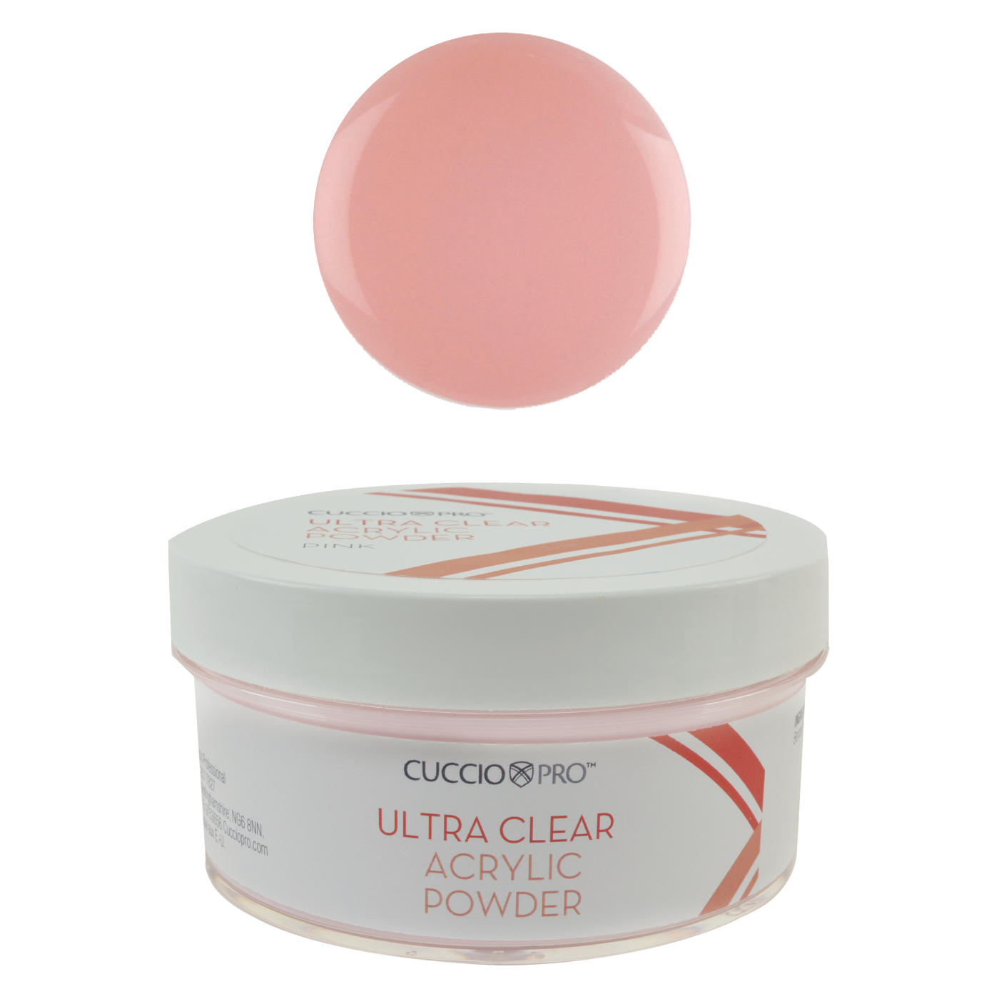 Ultra Clear Acrylic Powder, 16 oz. - Pink