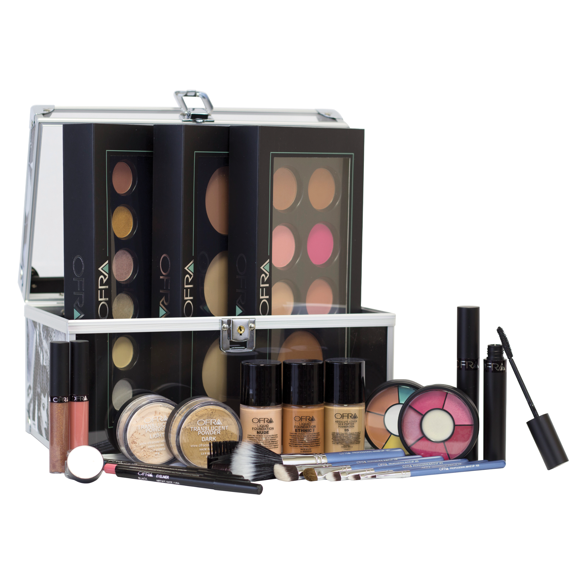 Professional Clear Case Makeup Kit